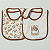 Kit Com 2 Babadores Hug Doguinhos Marrom Café - Imagem 1