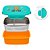 Kit de Alimentação Buba Bentô Box Zoo Leão Colorido - Imagem 2