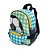Mochila Com Pochete MaiT Xadrez Bola Azul - Imagem 3