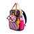 Mochila Com Pochete Mait Cupcake Colorida - Imagem 3