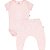 Conjunto de Body Hug Curto Com Calça Saruel Rosa - Imagem 1
