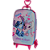 Mochila de Rodinhas 3D Maxtoy Stitch e Angel Rosa - Imagem 3