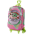 Mochila de Rodinhas 3D Maxtoy Star Wars Grogu Rosa Verde - Imagem 3