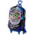 Mochila de Rodinhas 3D Maxtoy Star Wars Grogu Azul Verde - Imagem 2