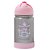 Garrafa Flip Témica Bup Baby Com Alça 350 ML Carrossel Rosa - Imagem 1