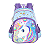 Mochila de Costas Luxcel Up4You Unicórnio Colorido Violeta - Imagem 1