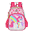 Mochila de Costas Luxcel Up4You Unicórnio Colorido Pink - Imagem 1
