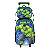 Kit Mochila de Rodinhas Lancheira Luxcel Avengers Hulk Verde - Imagem 1