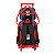Kit Mochila de Rodinhas Lancheira Luxcel Avengers Vermelho - Imagem 2
