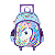 Mochila de Rodinhas Sem Alça Luxcel Up4You Unicórnio Violeta - Imagem 1