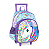 Mochila de Rodinhas Sem Alça Luxcel Up4You Unicórnio Violeta - Imagem 2