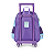 Mochila de Rodinhas Sem Alça Luxcel Up4You Unicórnio Violeta - Imagem 4