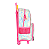 Mochila de Rodinhas Sem Alça Luxcel Up4You ArcoIris Prata - Imagem 3
