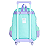 Mochila de Rodinhas Sem Alça Luxcel Up4You Coruja Verde - Imagem 4