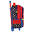 Mochila de Rodinhas Sem Alça Luxcel Super Mário Preto - Imagem 3