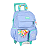 Mochila de Rodinhas Sem Alça Luxcel Up4You Pompom Lilás - Imagem 2