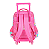 Mochila de Rodinhas Com Alça Luxcel Barbie Pink - Imagem 4