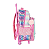 Mochila de Rodinhas Com Alça Luxcel Barbie Rosa - Imagem 3