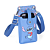 Bolsa de Passeio Luxcel Porta Celular Sintética Stitch Azul - Imagem 3