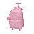 Mochila de Rodinhas Pacific Lilica Ripilica LoveIt Crush Rosa - Imagem 1