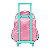 Mochila de Rodinhas Sem Alça Luxcel Stitch Rosa - Imagem 4