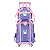 Kit Mochila de Rodinhas Lancheira Luxcel Stitch Violeta - Imagem 2