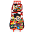 Kit Mochila Rodinhas Lancheira Luxcel Teen TitansGo Vermelho - Imagem 1