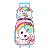 Kit Mochila Rodinhas Lancheira Luxcel Cindy Azul - Imagem 1