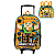 Kit Mochila Rodinha Lanheira Sestini Minecraft Funtage Verde - Imagem 1