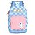 Mochila de Costas Luxcel Stitch Quadriculada Azul - Imagem 1