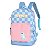 Mochila de Costas Luxcel Stitch Quadriculada Azul - Imagem 3