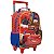 Kit Mochila de Rodinha Lancheira Xeryus Carros X1 Vermelho - Imagem 2