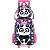 Kit Mochila Rodinha Lancheira Luxcel Up4You Panda Azul Rosa - Imagem 1