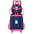 Kit Mochila Rodinha Lancheira Luxcel Up4You Panda Azul Rosa - Imagem 2