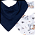 Kit Com 2 Babadores Hug Bandana Lunar Azul Galáxia - Imagem 2