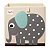 Cesto Organizador 3 Sprouts Quadrado Elefante Colorido - Imagem 1