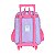 Kit Mochila Sem Alça Lancheira Estojo Luxcel Coelhinha Lilás - Imagem 8