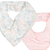 Kit Com 2 Babadores Hug Bandana Florescer Magia Rosa - Imagem 2