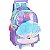 Mochila de Rodinhas Com Alça Luxcel Up4You Concha Violeta - Imagem 2