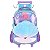 Mochila de Rodinhas Com Alça Luxcel Up4You Concha Violeta - Imagem 1