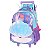 Mochila de Rodinhas Com Alça Luxcel Up4You Concha Violeta - Imagem 5