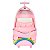 Mochila de Rodinhas Com Alça Luxcel Ursinhos Carinhosos Rosa - Imagem 8