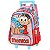 Mochila de Rodinha Com Alça Luxcel Turma da Mônica Azul Rosa - Imagem 2