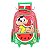 Mochila de Rodinha Com Alça Luxcel Turma da Mônica Vermelho - Imagem 1