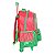 Mochila de Rodinha Com Alça Luxcel Turma da Mônica Vermelho - Imagem 4
