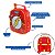 Kit Mochila de Rodinhas e Lancheira Dermiwill Flash Vermelho - Imagem 9