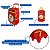 Kit Mochila de Rodinhas e Lancheira Dermiwill Flash Vermelho - Imagem 6