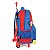 Mochila Rodinhas Com Alça Luxcel Super Mário Azul e Vermelho - Imagem 3