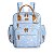 Mochila de Maternidade MasterBag Urban Barquinhos Mini Azul - Imagem 1