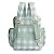 Mochila de Maternidade MasterBag Urban Bear Xadrez Menta - Imagem 3